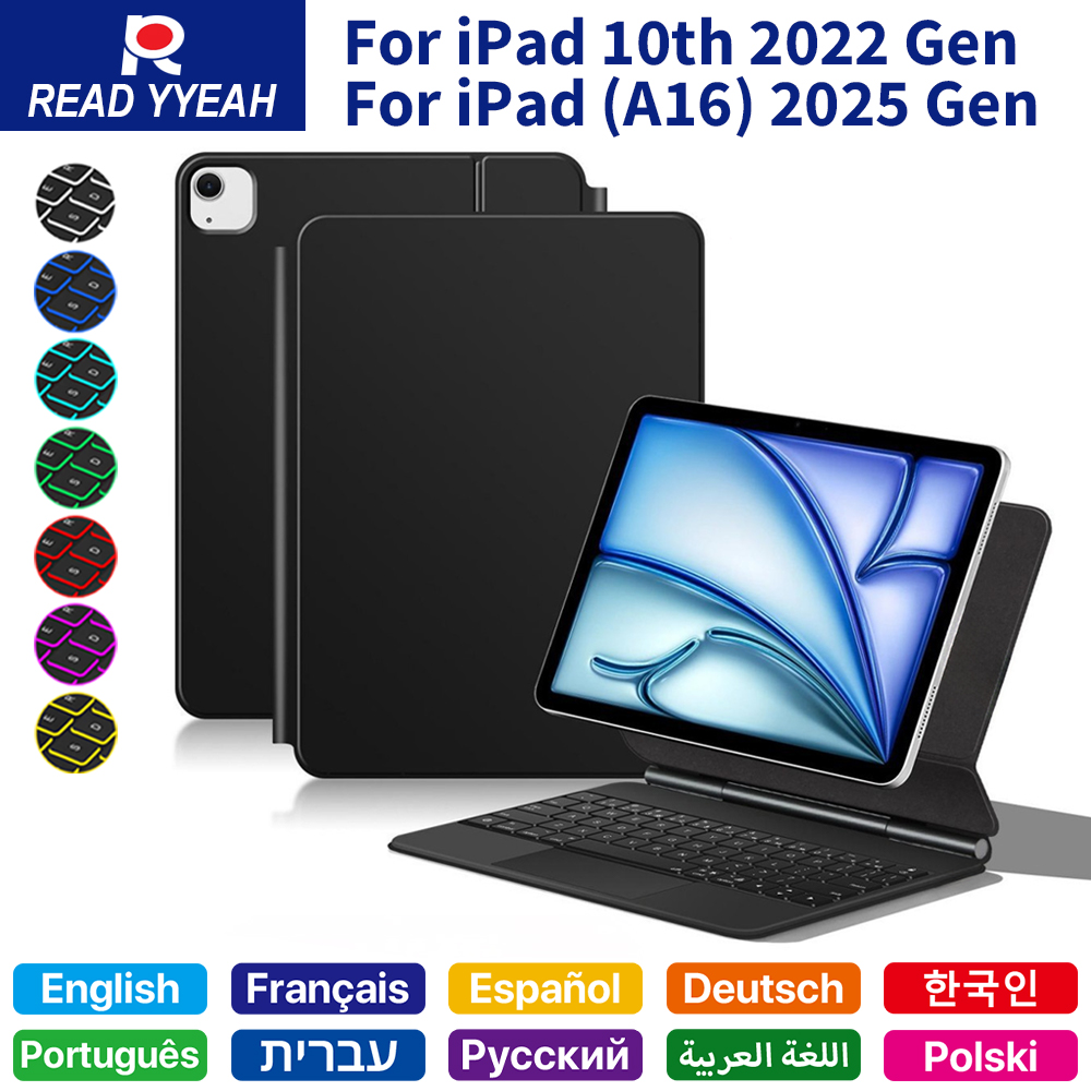 Tablet Accessories Keyboard - Teclado Mágico 2026 com Bluetooth para