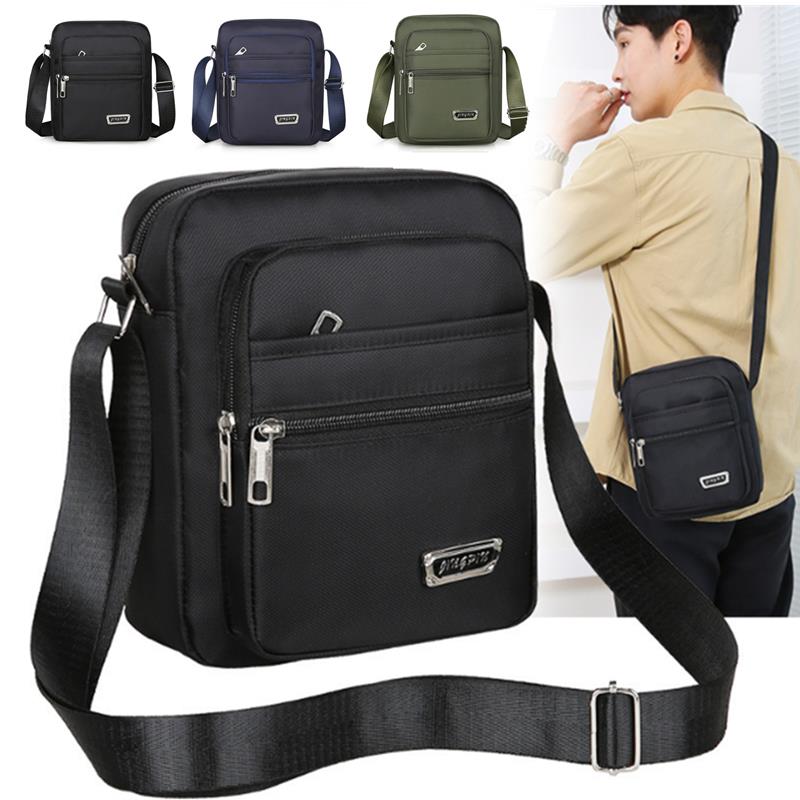 Tablet Shoulder Bag - Bolsa de ombro masculina de nylon,