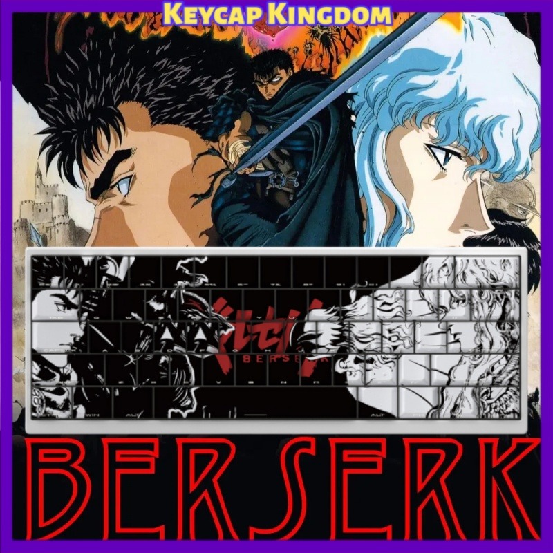 Tablet Accessories Keyboard - Teclas Temáticas BERSERK para Teclado Mecânico