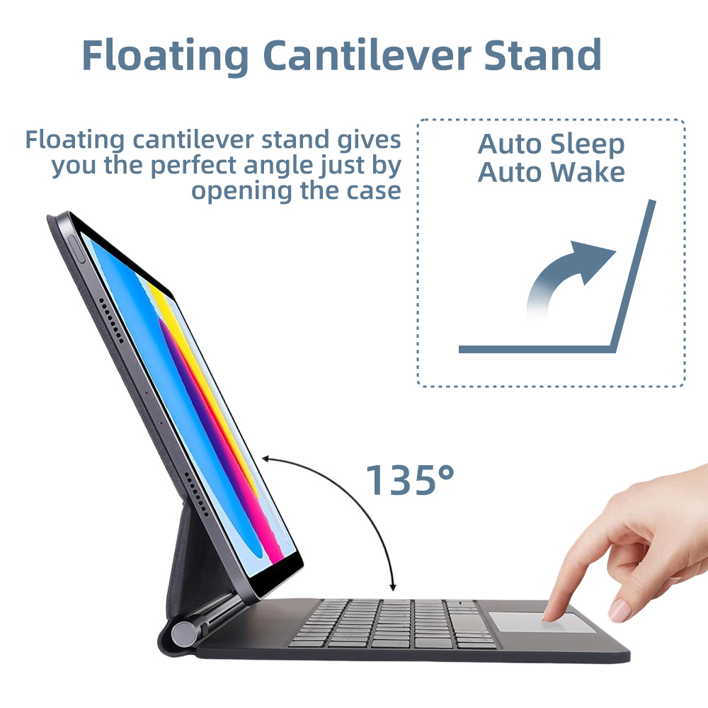 Teclado Mágico 2026 com Blueto - Tablet Accessories Keyboard avaliação e preço