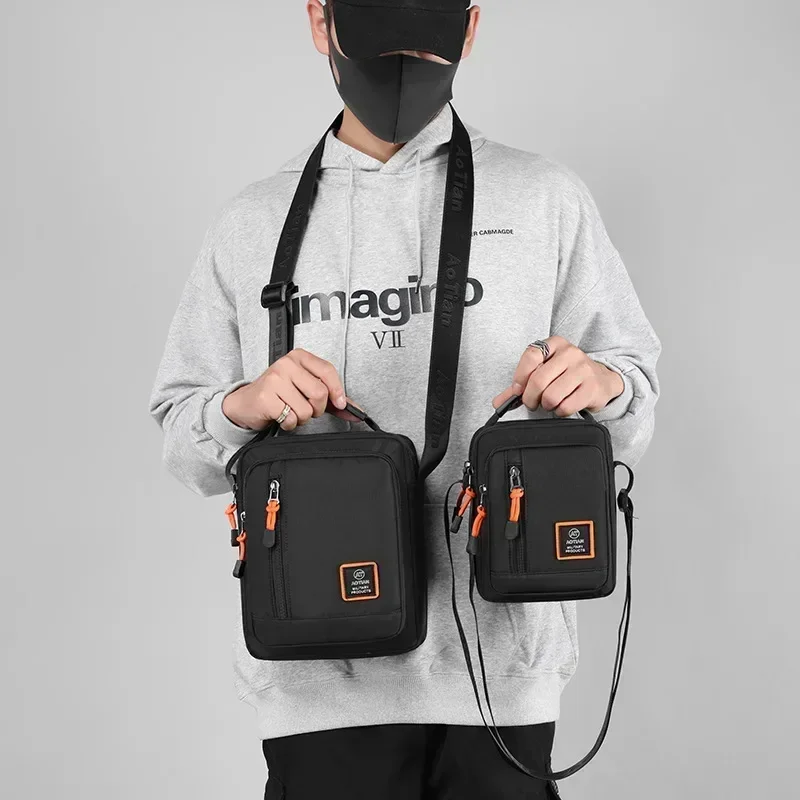 Multi-função bolsa masculina d - Tablet Shoulder Bag avaliação e preço