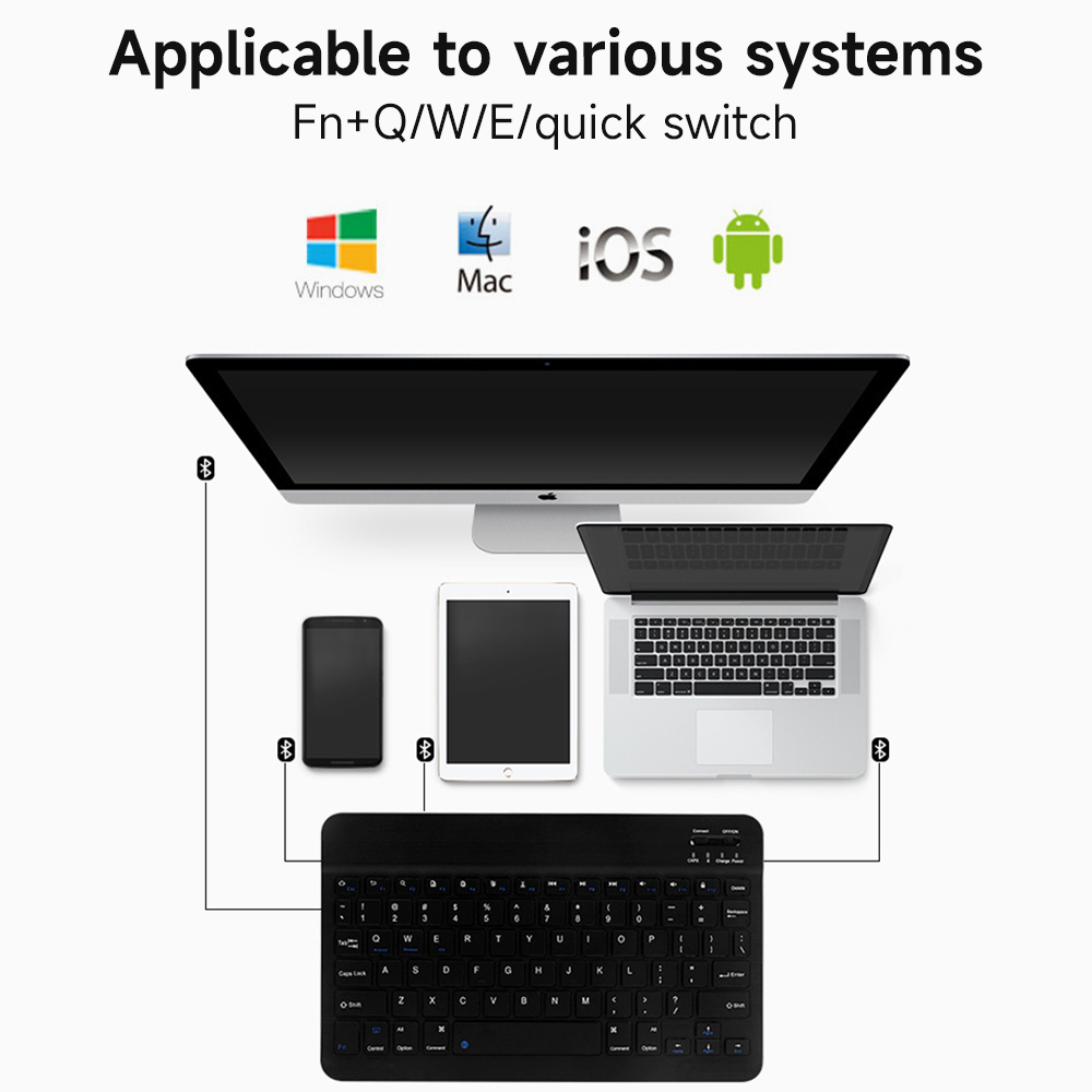 Português Teclado Bluetooth pa - Tablet Accessories Keyboard avaliação e preço