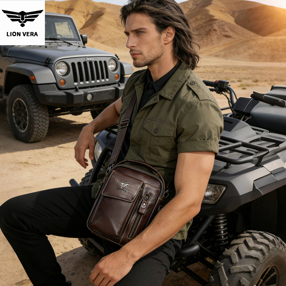 Bolsa de ombro masculina de co - Tablet Shoulder Bag avaliação e preço