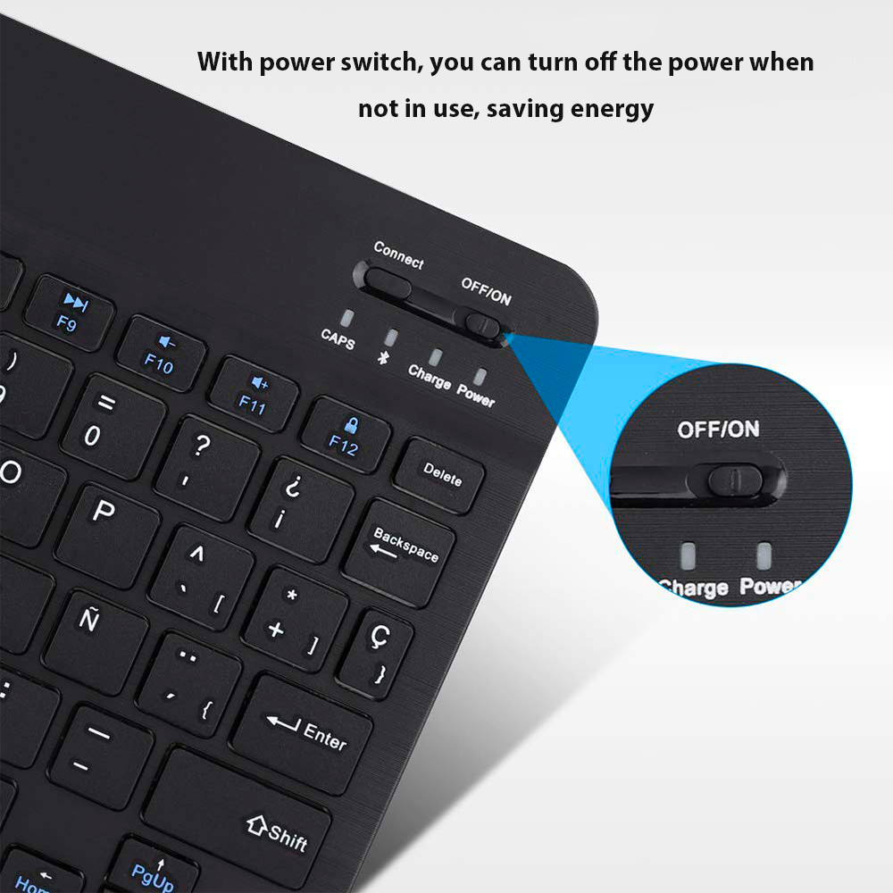 Teclado sem fio bluetooth para - Tablet Accessories Keyboard avaliação e preço